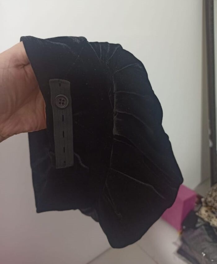 בובו שחור סגירת כפתור