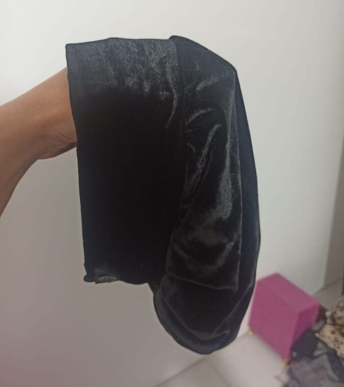 בובו שחור קטיפה