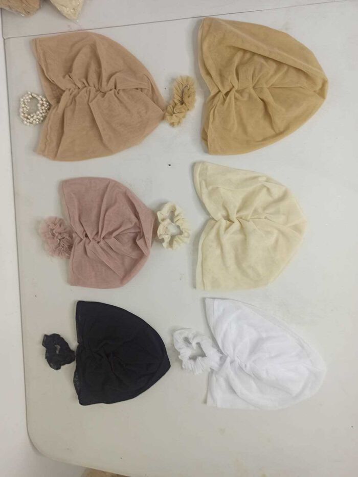 סט טורבן רשת וגומיה תואמת