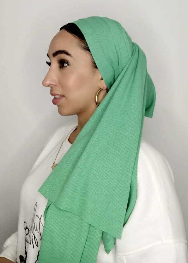 מטפחת וופל ירקרק