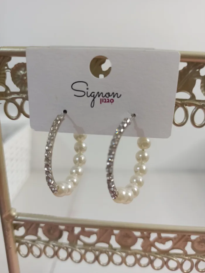 עגיל חישוק כסף דגם Z.