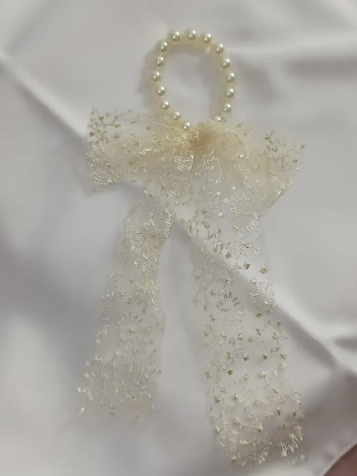 גומיה דגם פנינים שמנת.